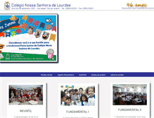 Tablet Screenshot of cnslourdes.com.br